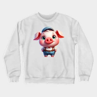 Cute Little Piggy Crewneck Sweatshirt